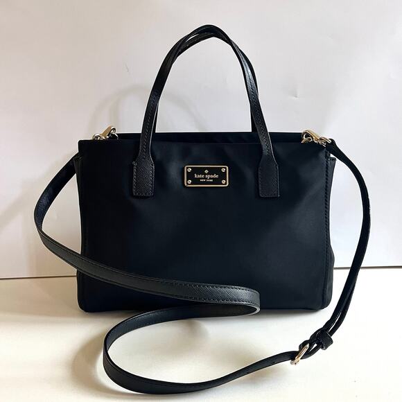 KATE SPADE Nylon Black Crossbody Tote - Picture 1 of 9